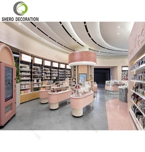 Sang Trọng Mỹ Phẩm Cửa Hàng Đồ Nội Thất Tùy Chỉnh Trang Điểm Hiển Thị <span class=keywords><strong>Showcase</strong></span> Hiện Đại Chăm Sóc Da Hiển Thị <span class=keywords><strong>Showcase</strong></span> Cho Cửa Hàng - Product Image 4