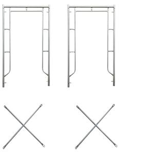 โครงสร้างนั่งร้านก่อสร้างแบบหนักพร้อมบันไดเดินผ่านสำหรับงานก่อสร้าง - Product Image 1