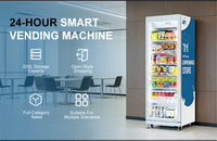 Máquina Expendedora Combinada con Tecnología IA, Anti-Vandalismo, Compatible con ADA, SDK, WiFi, 4G LTE, Construcción de Acero Inoxidable, Integración POS, Control Remoto