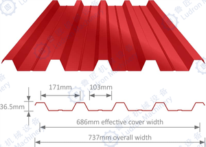 Hot Selling Double-Layer Automated Steel IBR Metalldach blech herstellungs maschine für Aluminium dach bahnen - Product Image 5