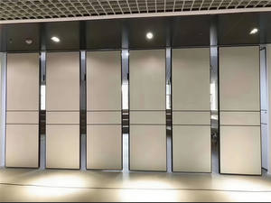 ผนังกั้นห้องแบบเคลื่อนย้ายได้สำหรับโรงแรมและโรงละคร ปรับแต่งได้ โครงอะลูมิเนียม แบบเลื่อนพับได้ - Product Image 2