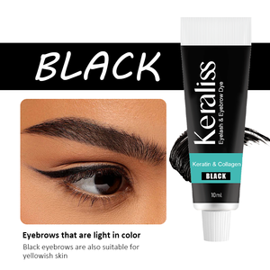 Crème colorante semi-permanente pour sourcils et cils Joynna, teinture capillaire à base d'extraits végétaux naturels, longue durée 60 jours, kit de <span class=keywords><strong>coloration</strong></span> - Product Image 6