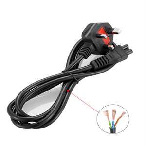 UK Plug <strong>Power</strong> Cord British Main C5 Cloverleaf AC <strong>Power</strong> Supply Lead Extension <strong>Cable</strong> 1.5m <strong>for</strong> Notebook Laptop Computer <strong>LG</strong> <strong>TV</strong> - Product Image 5