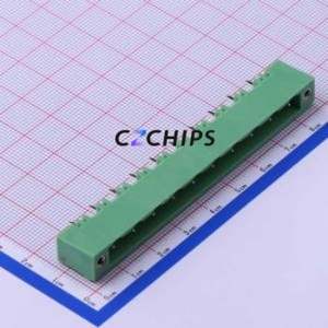 KF2EDGVM-7.62-10P Plug-in Terminal Block Through hole,P=7.62mm Board-to-Board / Socket - Closed Screw Fixing 1x10P 7.62mm - Product Image 1