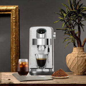 Machine à café électrique semi-automatique programmable pour café chaud/glacé, latte - 20 bars de pression, 1350W, acier inoxydable, expresso - Product Image 3