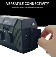 Radio d'urgence ODM à marque privée avec boîtier personnalisé multilingue pour détaillants européens, couleur au choix avec personnalisation du logo laser