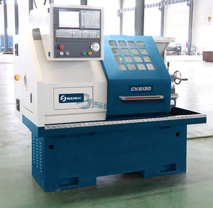 Centro de fabricación de torno <span class=keywords><strong>CNC</strong></span> de alta calidad, servicio de mecanizado, máquina de torno CK6130 con torreta eléctrica - Product Image 2