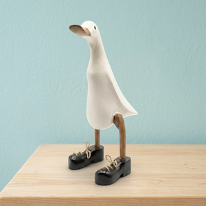 Cesta Decorativa Miniatura de Bambú con Patos Hechos a Mano - Product Image 3