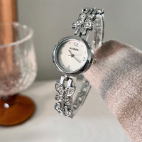Reloj de Pulsera de Cuarzo para Mujer Butterfly, Diseño de Moda de Lujo, Resistente al Agua 30M, para Oficina y Uso Diario