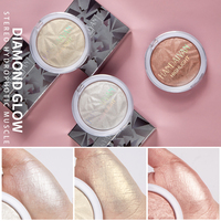 Poudre illuminatrice pour le maquillage, longue tenue, éclaircissante, contouring, poudre de contouring monocouleur, poudre pressée, éclat diamant, maquillage illuminant