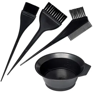 2024 professionale per salone Set di tinture per la colorazione dei capelli Set di pettine per parrucchieri in plastica nera