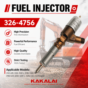 Injecteur de carburant électronique KAKALAI 326-4756 pour moteur CATERPILLAR C4.2, pièces d'excavatrice 312D 311D - Product Image 1