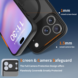 Ốp điện thoại chống sốc, từ tính, bảo vệ camera, chất liệu da mềm cho iPhone 17 Pro Max, iPhone 17, 16, 15 - Product Image 3