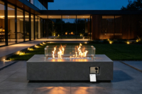 Brasero d'extérieur, foyer de jardin, brasero de cour, panier à feu pour patio, terrasse, pelouse, camping