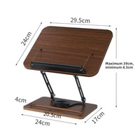 Support de Lecture de Bureau Multifonctionnel Pliable et Rotatif pour Livres et Tablettes, Organisateur de Bureau en Carbone, Meilleure Vente Transfrontalière