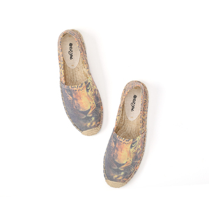 Classic Tiger Head Embroidery <strong>Canvas</strong> <strong>Espadrilles</strong> - Low Price Summer Casual Flat Shoes for Men and Women Fashion - Product Image 4