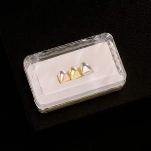 Set di denti dorati Jin Aos, bestseller, placcati in vero oro, decorazione personalizzata per apparecchi ortodontici in stile hip-hop europeo e americano. - Product Image 3