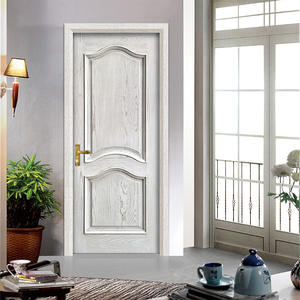 <span class=keywords><strong>Puerta</strong></span> Interior de Roble Macizo Personalizada, Insonorizada, Pintada, para Dormitorio, Cocina, Villa, Sala de Estar, Entrada, Diseño Posmoderno - Product Image 1