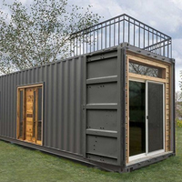 Maison de bureau moderne en conteneur modifié de 20 pieds, studio de jardin insonorisé, cabane modulaire préfabriquée pour le télétravail