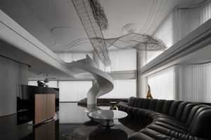 Sanhai ánh sáng sang trọng thiết kế nội thất sàn kế hoạch 3D Max Rendering Master kế hoạch bố trí Duplex căn hộ thời trang nhà sang trọng - Product Image 3