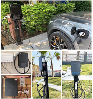 BLUESKY Station de recharge murale pour véhicules électriques 22 kW AC Type 2 32A Triphasé Intelligente avec contrôle OCPP1.6J APP Bluetooth RFID pour usage domestique et commercial