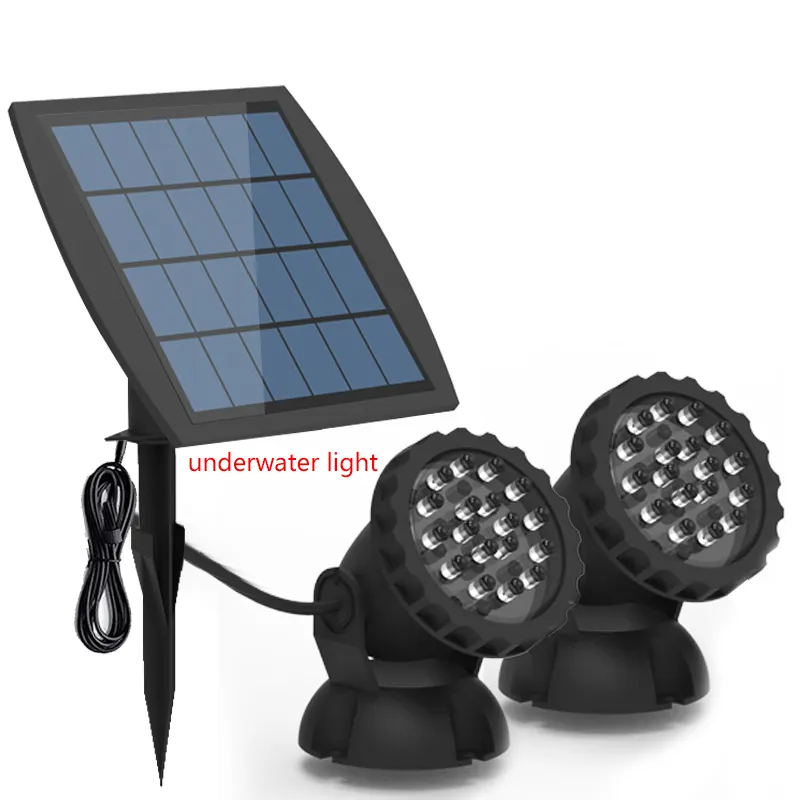 Skyvision 3W solar underwater light IP68 waterproof one driver, three suitable for fountain garden viewing rockery pool