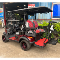 Les fabricants fournissent des voiturettes de golf de luxe électriques personnalisées à châssis bas, voiturettes de golf de chasse à grande vitesse 4x4, voiture-club