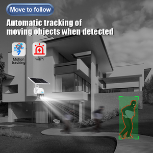 Al Aire Libre 5MP PTZ Video IP Sistema de vigilancia de seguridad inalámbrico Tarjeta SIM GSM Cámara CCTV Cámara solar V380 Panel solar alimentado 4G - Product Image 5