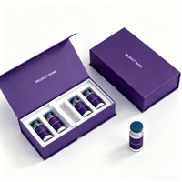 Kit de flacons de peptides personnalisés, 5 flacons de 2 ml/3 ml/5 ml/10 ml avec boîte imprimée personnalisée