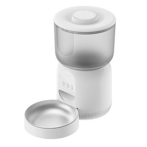 वाईफाई नियंत्रित स्मार्ट पालतू पशु फीडर 3 एल ऑटो फूड डिस्पेंसर 1-10 भोजन भाग 10 की आवाज रिकॉर्डर विरोधी प्लास्टिक - Product Image 6