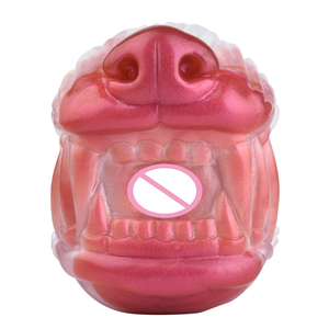 Precio al por mayor Wolf Tooth masturbación manual masculina juguete sexual Fantasía pene ejercicio masturbadores <span class=keywords><strong>vagina</strong></span> suave paquete para hombre - Product Image 3