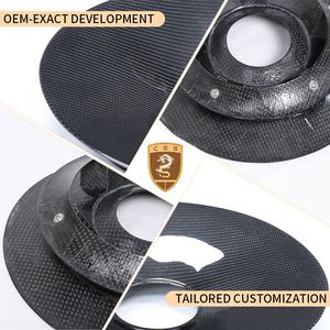 Enjoliveurs de roue en fibre de carbone polie de 16 pouces à fixation par boulons CSS pour 991/992 pour RS - Product Image 5