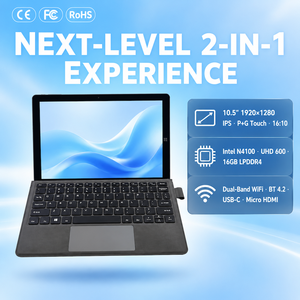 Tablet Windows 2 en 1 de 10.5 Pulgadas al por Mayor, Celeron N4100, 1920x1280, 8GB, SSD M.2, Tipo-C, WiFi, 30W, Delgada, Lote para Revendedores OEM - Product Image 1