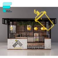 Kiosque à thé à bulles pour centre commercial, kiosque Mobile pour aliments, boissons, jus de Bar, présentoir de comptoir, vitrine de meubles pour kiosque de café