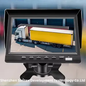 7-дюймовый 4-кановый экран для грузовика автомобиля BSD система обнаружения слепых зон монитор AI 720P dvr монитор с 4 разделенным экраном монитор