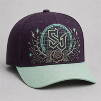 Casquette de baseball personnalisée style Old English, 5 panneaux, visière incurvée, style Dad Hat, streetwear urbain West Coast, vente en gros, faible MOQ