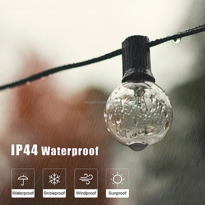 Lampu tali dekorasi luar ruangan, lampu Tungsten filamen E12 klasik Retro G40 String 220v/110v - Product Image 6