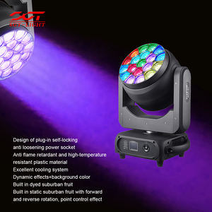 Luz móvil LED RGBW 4 en 1 de 40W con efecto ojo de abeja, 19 unidades, con control DMX512/activación <span class=keywords><strong>por</strong></span> sonido/funcionamiento automático para parques temáticos y bodas - Product Image 5