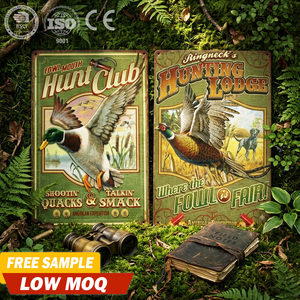 Letreros de Metal Personalizables para Clubes de Caza, Placas Decorativas de Animales Salvajes, Arte de Pared para el Hogar, <span class=keywords><strong>la</strong></span> Cueva del Hombre o el Pub, Venta al por Mayor - Product Image 2