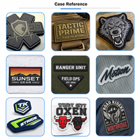 Étiquettes de patch en relief 3D personnalisables à coudre, nom de marque privée, couleur personnalisée, PVC souple lavable pour vêtements, chaussures