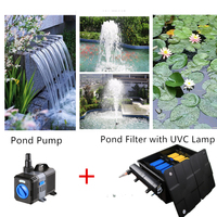 Système de filtre d'étang à poissons d'aquarium CBF-350C une bonne boîte Koi d'étang efficace Bio grand filtre avec pompe lampe UV