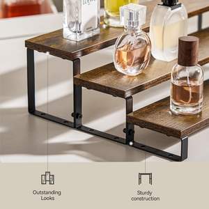 Stile Vintage portaspezie marrone <span class=keywords><strong>cucina</strong></span> in legno portaspezie Display montante per feste organizzatore di condimenti - Product Image 4