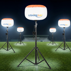 1200W Super High Power LED <b>Inflatable</b> Balloon Light 360° Uniform Soft Light For <b>Large</b> Highway Reconstruction Site Light - Product Image 4