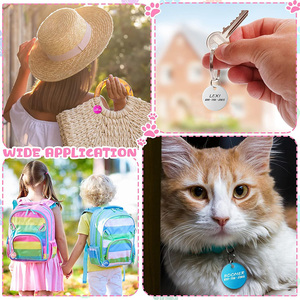 <span class=keywords><strong>2025</strong></span> Vòng Kim Loại Pet Dog Tag Biểu Tượng Tùy Chỉnh Thép Không Gỉ Nhỏ Trống Tên Con Chó Vòng Cổ Cho Khuyến Mãi - Product Image 4