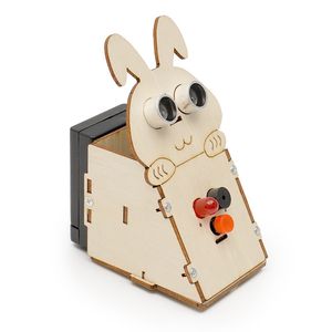 OKYN-G5793 Kit de Materiales para Experimentos Científicos, Modelo de Probador de Postura Ultrasónico de Madera para Ensamblar, Hazlo Tú Mismo - Product Image 3