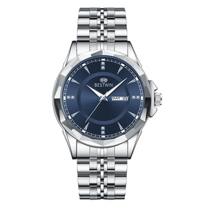 Nuevo Reloj de Lujo para Hombre, Moderno, Mecánico, Resistente al Agua, con Calendario, Esfera de Cristal de Zafiro, Correa de Acero Inoxidable, Duradero - Product Image 5