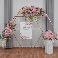 Professionelle Großhandels-Seidenrosen-Dekoration Luxuriöser Hochzeitsbühnen-Hintergrund Anpassbare Größe Dekorativ Robust