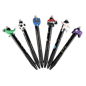 O&Q Bestseller Raumfahrt Radierbarer Gelstift Plastik Niedlicher Dinosaurier Astronaut 0,5mm Schwarz/Blau Tinte Anpassbarer Werbestift für Kinder - Product Image 2