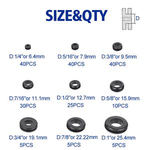 ชุดปลั๊กยางกันไฟแบบกลวง 200 ชิ้น วัสดุ EPDM สำหรับป้องกันสายไฟในรถยนต์ - Product Image 5