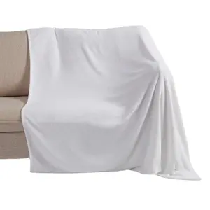 30*40 белые чистые сублимационные детские одеяла оптом Индивидуальный размер мягкие фланелевые флисовые сублимационные одеяла для новорожденных